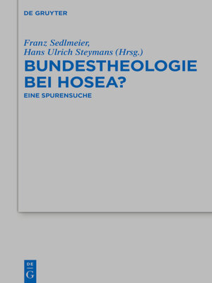 cover image of Bundestheologie bei Hosea?